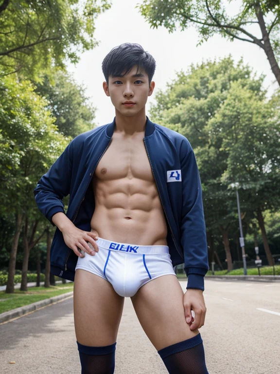 teenagers , young , light-skin , wearing an dark blue sexy underwear, tmasterpiece,k hd,the feet ,black long socks,The barefoot , blue colour , handsome and cute , extreme cute boy , white skin , dark blue underwear boxers shorts , extremely tall and cute boy ,oppa model , handsome model , full body , dark blue boxers underwears short shorts , black socks , white light-skin , Chinese model , young boy , white skin , handsome and extremely cute , blue boxers underwear shorts , long black socks , handsome model , at the park , jogging , model oppa , long legs , jogging , running , high knee black socks ,black long socks , stand up , extremely tall , extremely high , blue underwears , blue sports underwear , long black socks , clean and white legs , Chinese model , extremely long legs , looking at the camera , clean and white thigh , heavy bulge , kid face , baby face , wearing jacket , blue underwears boxers , light and white skin , Chinese model , strike a pose , sexy pose , horny boy , high knee black socks , long black socks , japanese gym short shorts