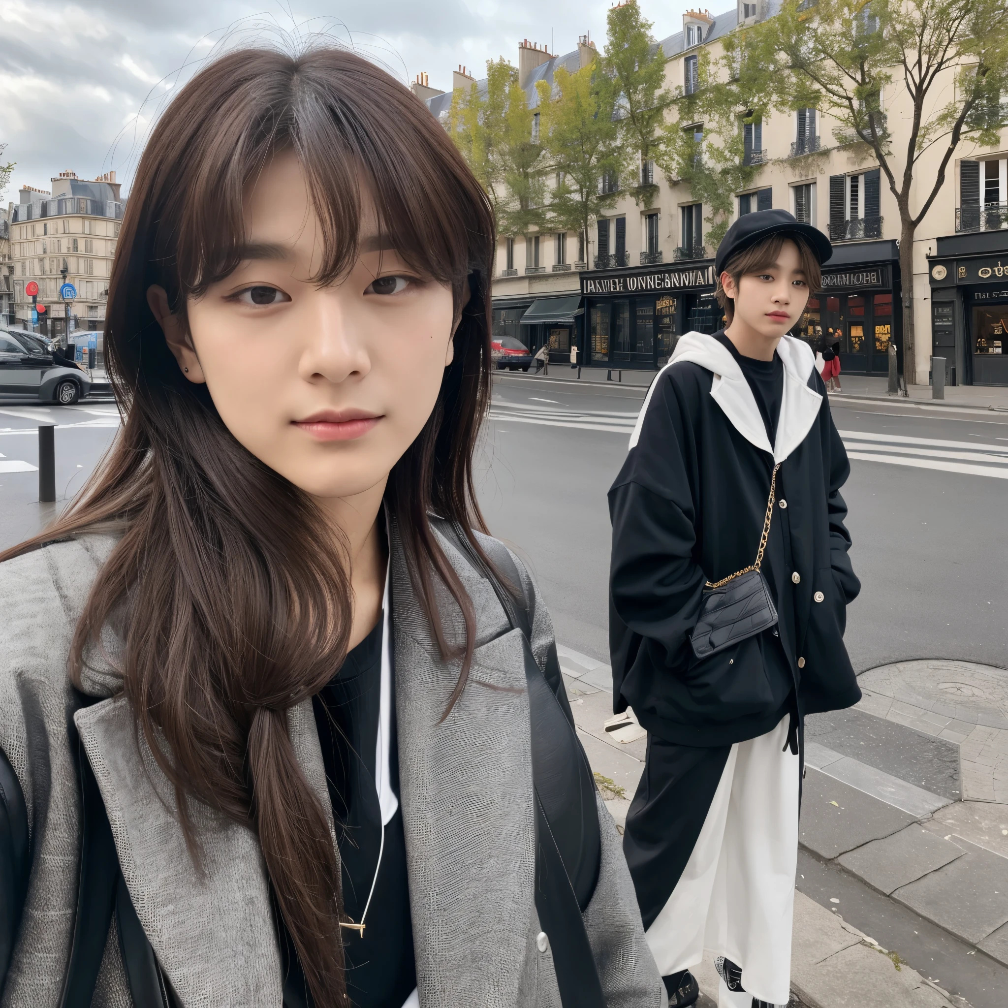 Kim taehyung from bts of paris france