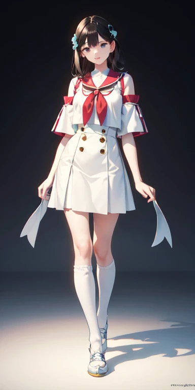 ((best quality)), ((masterpiece)), (detailed),full body anime picture of a trainee, pure white outfit , 1 person ,