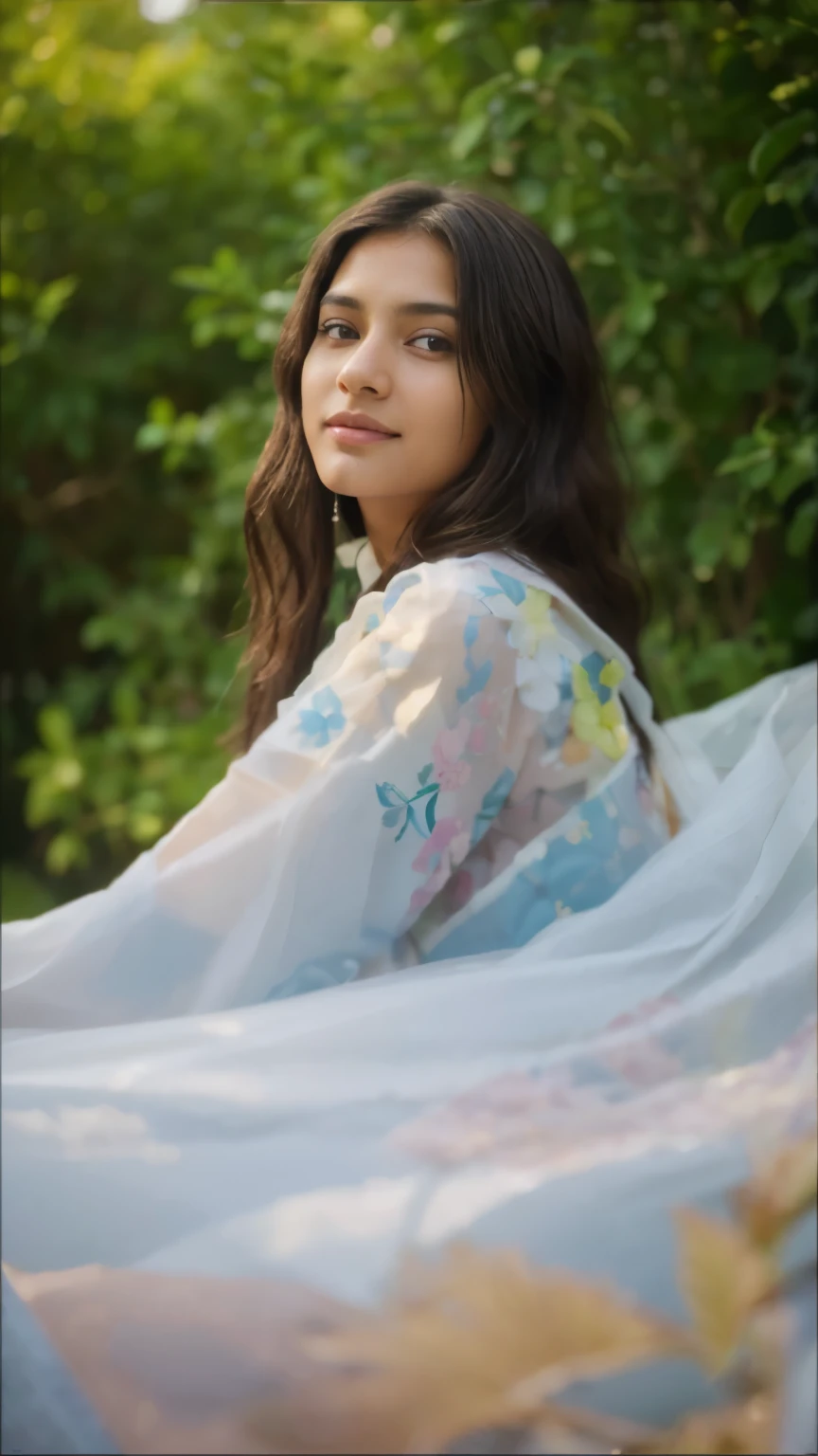 Beautiful ,23 years young Indian girl healthy, confidential looking,8k,realistic, raw photo,dark brown hair,fair skin, indian,long hair,clear facial features,, very detailed, 23years old, innocent face, natural wavy hair, high resolution, masterpiece, best quality, intricate details, highly detailed, sharp focus, detailed skin, realistic skin texture, texture, detailed eyes, professional, 4k, charming smile, shot on Canon, 85mm, shallow depth of field, kodak vision color, perfect fit body, extremely detailed, foto_\(ultra\), photorealistic, realistic, post-processing, maximum detail, roughness, real life, ultra realistic, photorealism, photography, 8k uhd, photography 