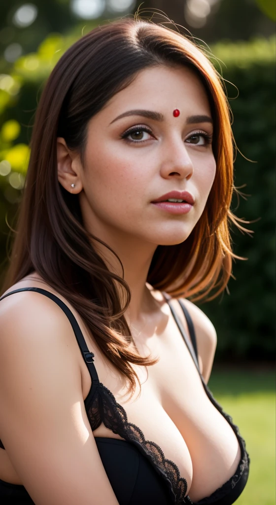 ((35 years old indian mom:1.40)), one girl, city mom, indian mom, sweaty, posing for magazine, wearing black and gold laced lingerie, ((down on all four and looking up at camera:1.37)), thick lips, hands on lips, skindentation, parted lips, deep cleavage, busty, (detailed eyes), (seductive pose), ulzzang-6500-v1.1, (large breast:1.2), , thick eyelashes, long eyelashes, black hair, red eye, sfw, ((side profile, protruding out)):1.40, brown skin
HDR, shallow depth of field, broad light, backlighting, bloom, light sparkles, chromatic aberration, sharp focus, Nikon Z 85mm
unparalleled masterpiece, ultra-realistic 8k photos, best quality masterpiece, best quality, (photorealistic:1.2), (realistic:1.5), (hyperrealistic:1.2),(photorealistic face:1.2), close up upper body shot