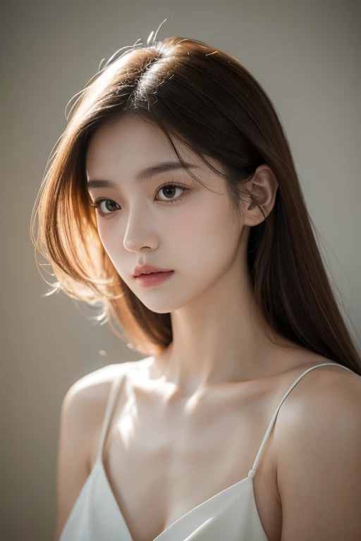 (best quality,actual:1.37),renaissance minimalism,beautiful girl,meticulous的眼睛,Bust Subtle Color Palette,meticulous,Wonderful atmosphere,glowing light,Soft light and shadow,vivid emotional descriptions,Timeless elegance,Meticulous attention to detail,Fine and delicate texture,of composition,Understated beauty,Art,peaceful environment,A unique perspective.