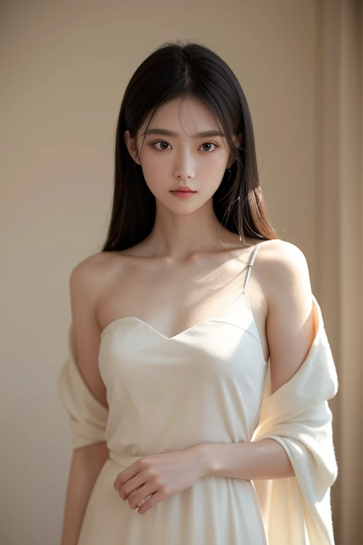 (best quality,actual:1.37),renaissance minimalism,beautiful girl,meticulous的眼睛,Bust Subtle Color Palette,meticulous,Wonderful atmosphere,glowing light,Soft light and shadow,vivid emotional descriptions,Timeless elegance,Meticulous attention to detail,Fine and delicate texture,of composition,Understated beauty,Art,peaceful environment,A unique perspective.