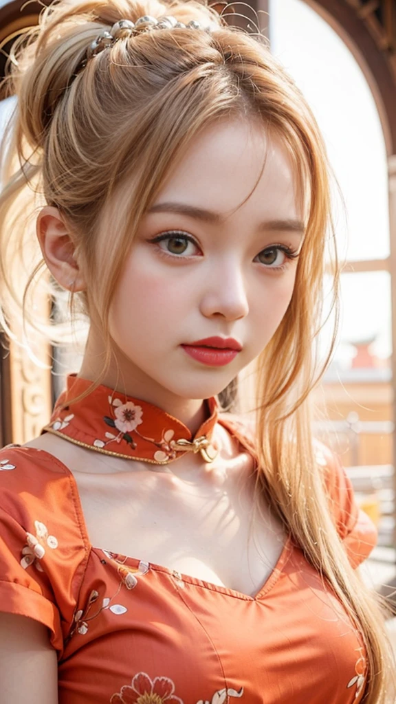 a close up of a woman with long blonde hair wearing a black dress, lalisa manobal, white hime cut hairstyle, with white long hair, with long white hair, lalisa manoban of blackpink, chinese girl, anime girl cosplay, palace ， a girl in hanfu, traditional chinese, asian girl with long hair, long white hair and bangs