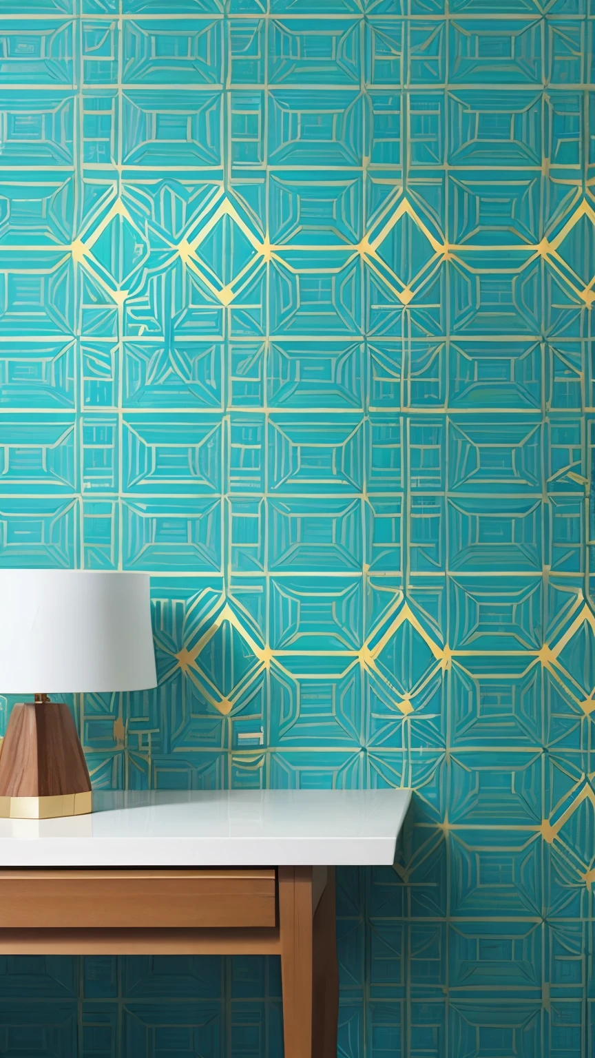 Geometric pattern wallpaper
