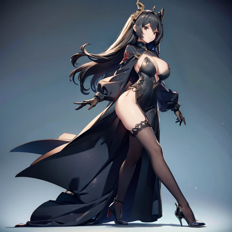 A proud and elegant lady,huge ,huge ass,thin waist,black stockings,sadistic queen,black stockings连体紧身衣,Black gel coat,sexy