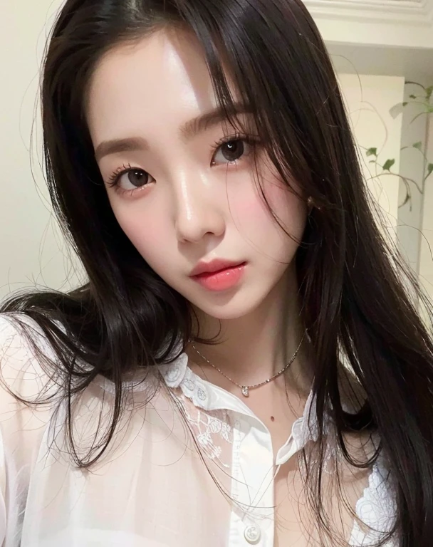 Jisso do blackpink, cabelos grandes, shiny and delicate lips, pele suave, olhos bonitos, jisso do blackpink, coreana, qualidade, jisso do blackpink, coreana, cabelos longos