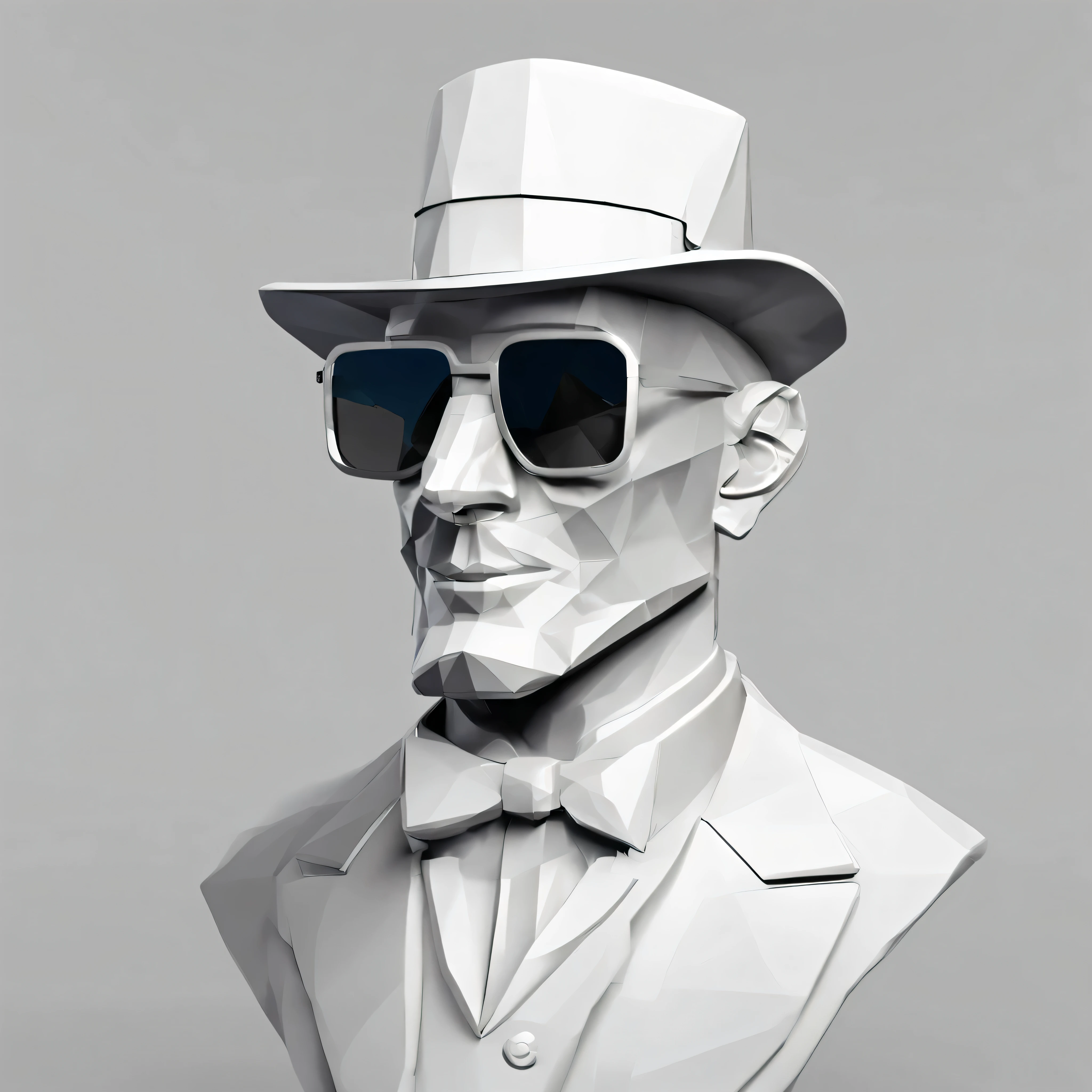(highest quality,8K,expensive,master parts:1.2),realistic,slow sports,monkey,suit jacket, rosa,sunglasses,Happy,standing posture,abstract beauty,middle,Facing the camera from the front,Face the camera directly,almost perfect,Full of dynamics,in the heat,sharp focus,shape,art：:Kahne Griffith and Vadim Kashin,white background,鮮やかな色のsunglasses,wearing a top hat。It's a creepy smile。