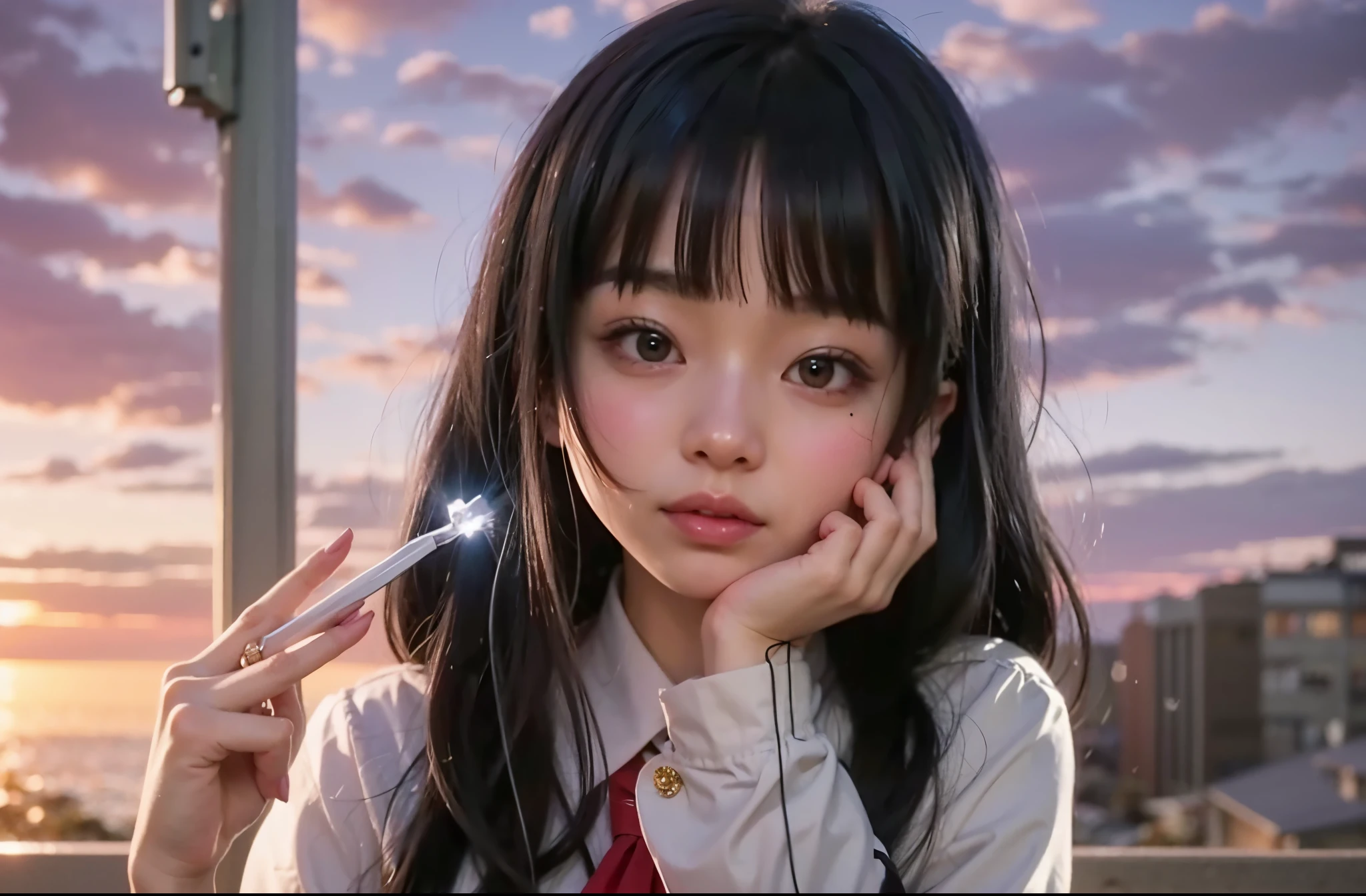 Yuki sumi, oshi no ko, black long hair