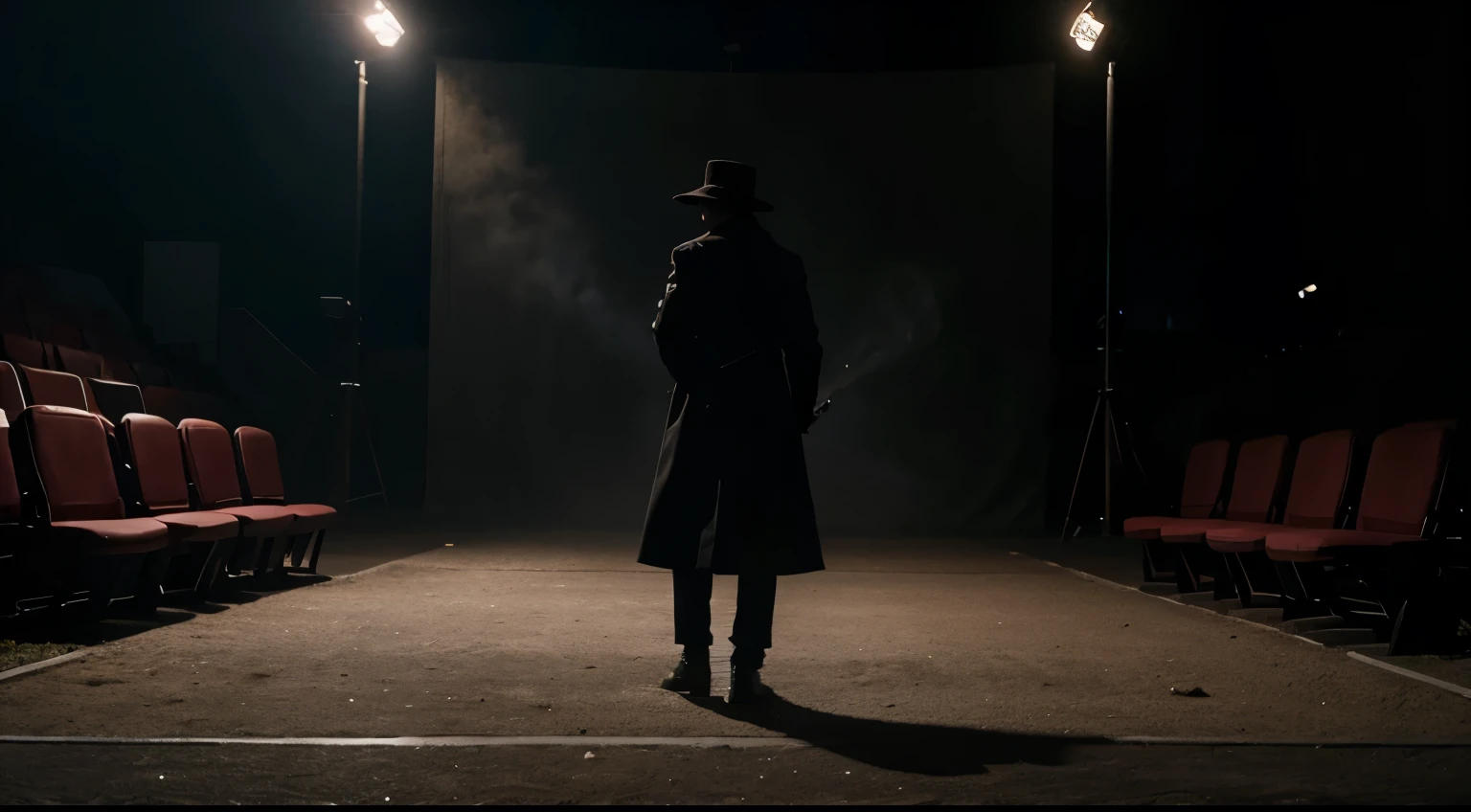 Create a mysterious image that hook the audiences based on riddle that reveal the word drama