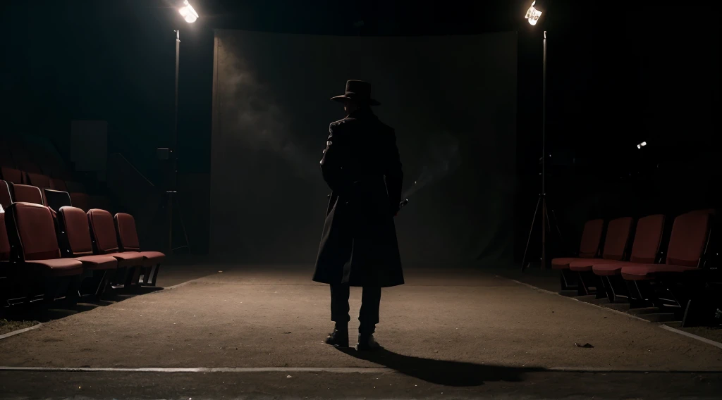 Create a mysterious image that hook the audiences based on riddle that reveal the word drama