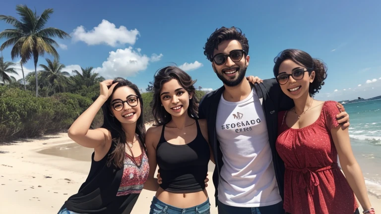 Foto escrito EU com os 😎🤙 de fundo