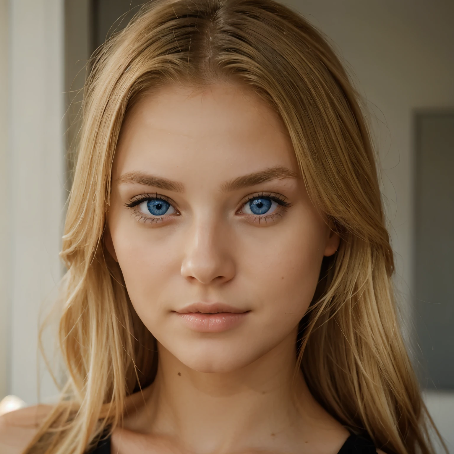 beautiful blonde girl, blue eyes