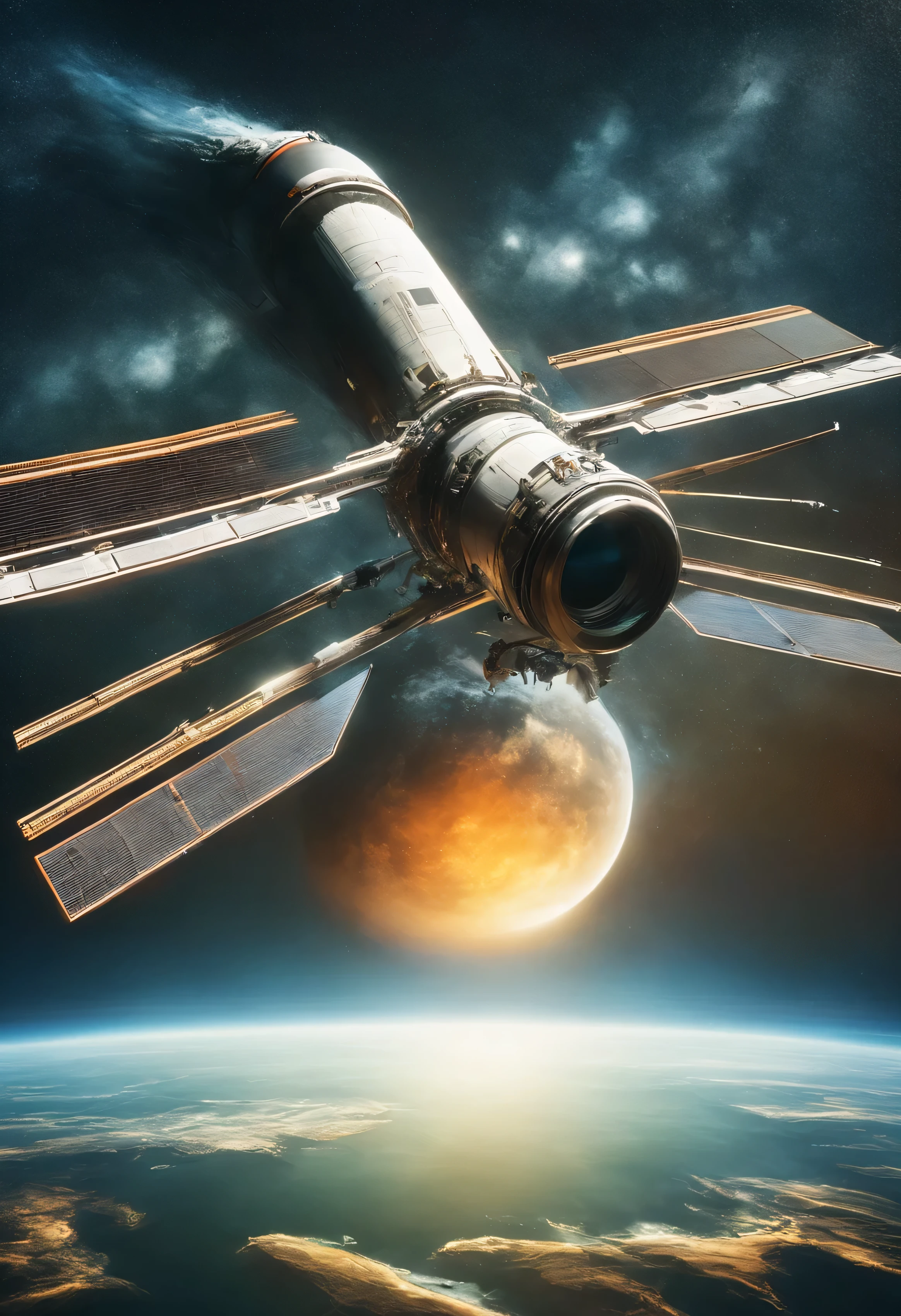 International Space Station near Earth