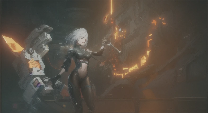 ((La mejor calidad)), ((obra maestra)), (muy detallado:1.3), ...............................................................................................................................................3D, Beautiful (cyberpunk:1.3) Mujer hacker, peinado corto,pelo corto, Volver al visor, cabello grueso, Terminal de ordenador operativo, Pantalla montada en la cabeza, computer server, Pantalla LCD, fiber optic cable, Logotipo de la empresa, HDR (High Dymanic Range), Trazado de rayos, NVIDIA RTX, Super resolution, Irreal 5, Subsoil Scatter, Textura PBR, Post-procesamiento, Anisotropic filtering, profundidad de campo, maximum sharpness and sharpness, Texturas multicapa, Albedo y Highlight Maps, Sombreado de superficies, Accurate simulation of light-material interactions, proporciones perfectas, Renderizado de octanaje, duotone lighting, ISO bajo, balance de blancos, Regla de los tercios, amplia apertura, 8K RAW, efficient sub-pixels, sub-pixel convolution, glow particles, dynamic  pose