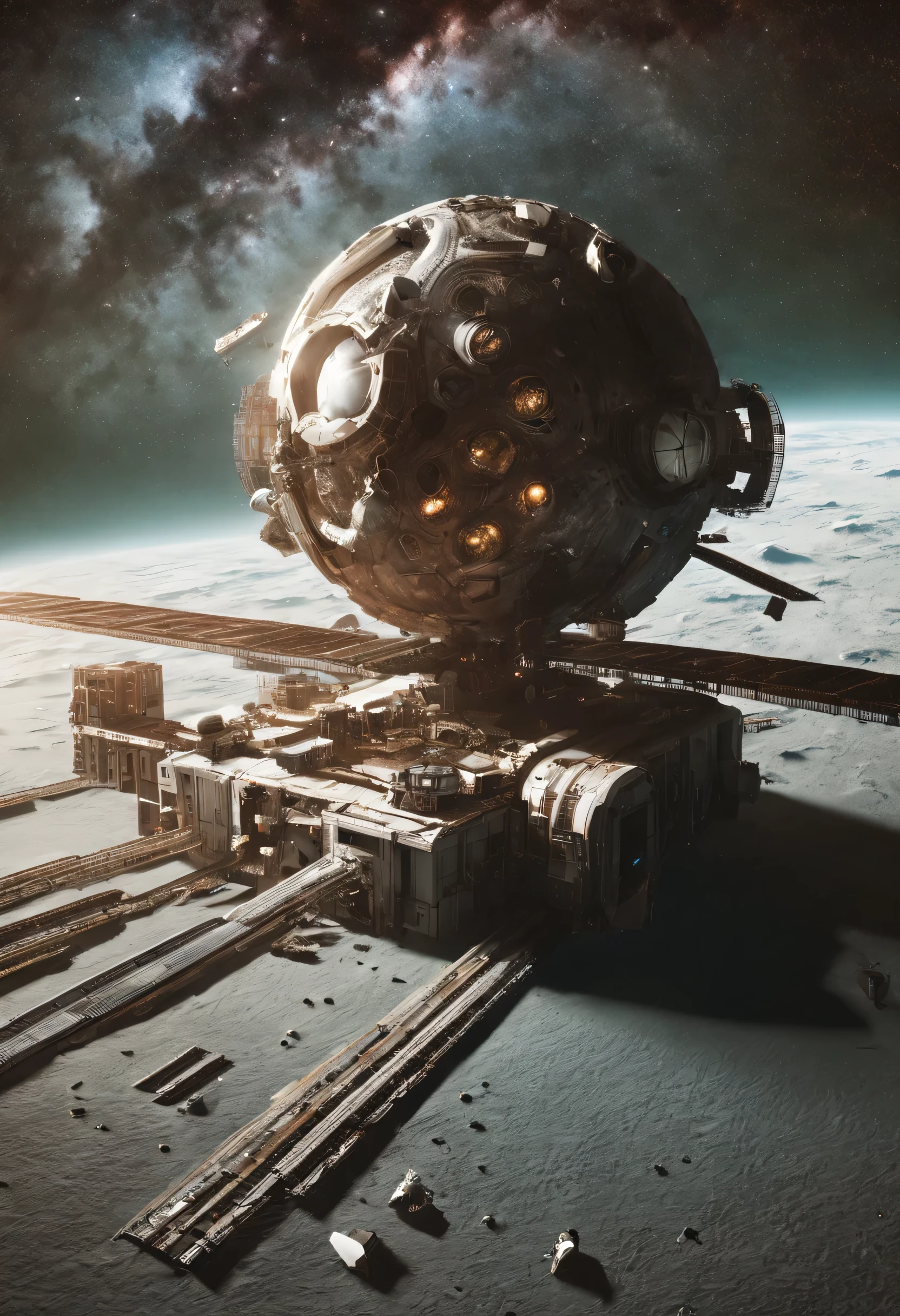 International Space Station near Earth