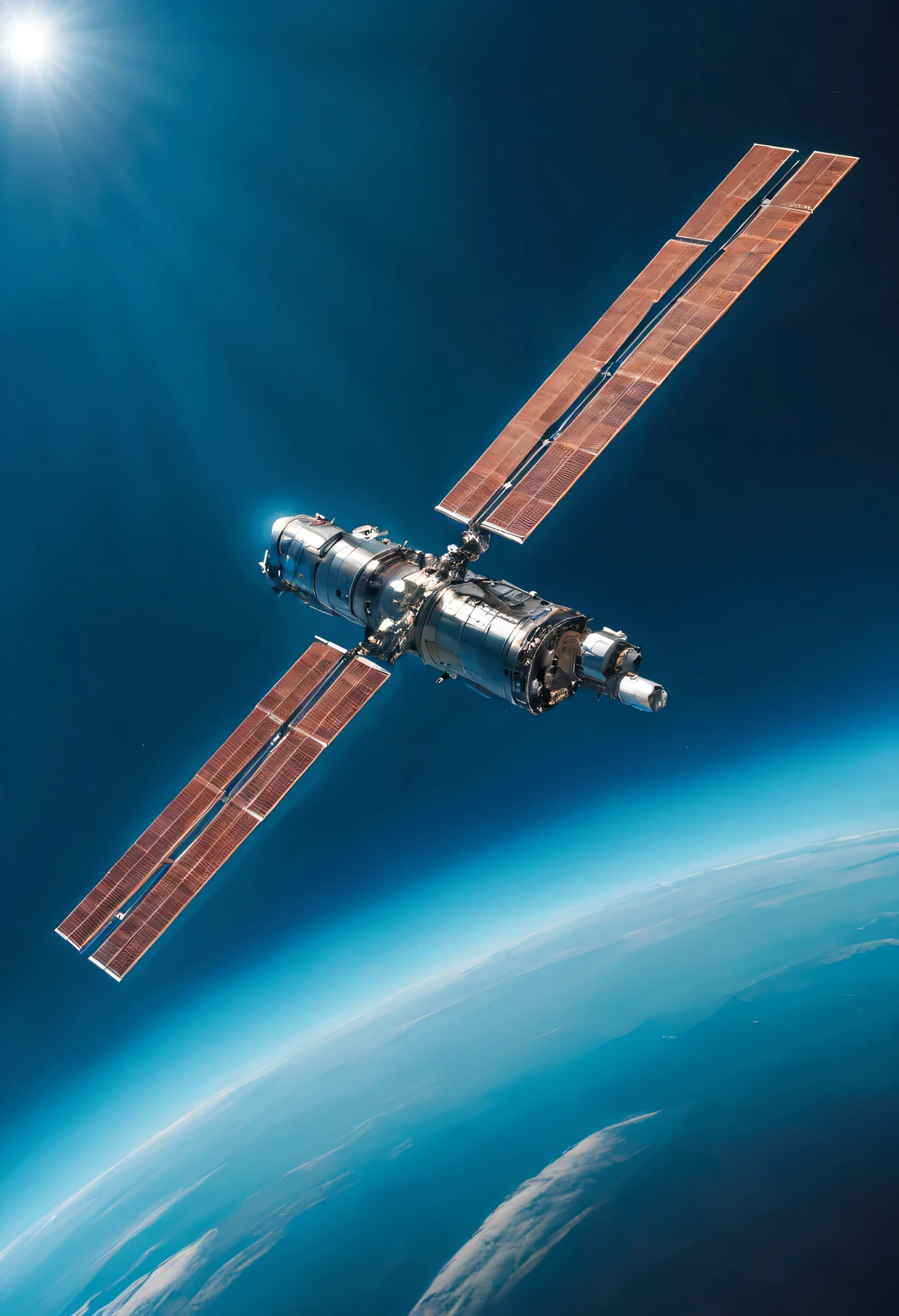 International Space Station near Earth