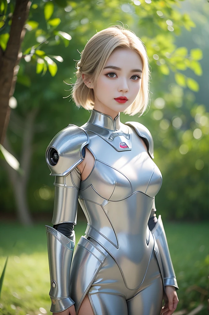 high quality work， realistic works，Super premium graphics，8K high-definition CG works，High quality graphics，High-definition and exquisite CG works，10x pixels，Ultra-fine details：1.1，Advanced technical details：1.1Realistic photo effects，室内灯Light effect果：1.5，Natural light：1.5. Light effect（虚拟灯Light effect果：1.8），ultra high resolution ,transparent hair，High detail hair（Premium hair details：1.1）clear eyes，Double eyelids look good，sharp eye makeup, Create exquisite eyelash makeup, Thin eyebrows, Super detailed eyes，high nose, cute red lips, rosy cheeks, With delicate makeup on her face , pretty face, Perfect face proportions,（Advanced facial details：1.1）, female artwork，full body view，Astonishing，Today&#39;s eyes are bright and well-sculpted women，Wear a futuristic suit，Hold a sword and a sword, 可爱的robot girl, Mecha cyber armor girl, Beautiful white girl robot, female robot body, perfect android girl, Perfect anime robot woman, 美丽的robot girl, robot girl, Robot - Girl with Silver Hair, Armor girl red, Beautiful and seductive woman