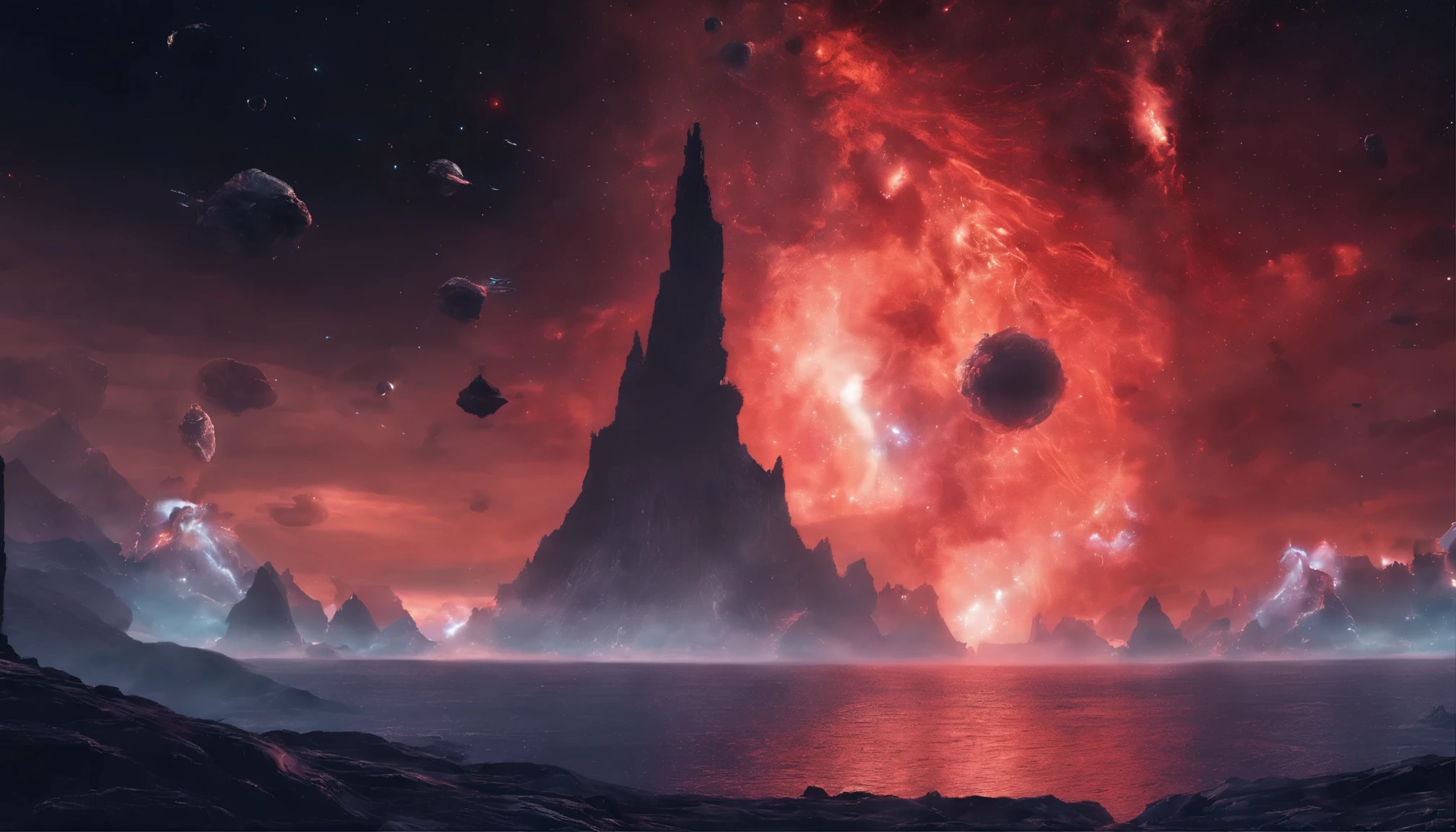 (Undersea volcanic eruption:1.37),Hot magma,Scorched black rock, (Sky volcanic ash),(rolling waves:1.0),Fire red sky,destroy,Epic graphics,shocking effects,,Photography,Barnett S............,Photorealism,Imaginative,Otherworldly,Image from the work of Darren Aronofsky,Quixel Megascans Render,The picture is from Roger Deakins's work,Bottom view,Beautiful lighting, --AR 9:16 --V 5.2 --Upper Beta --Stop 80