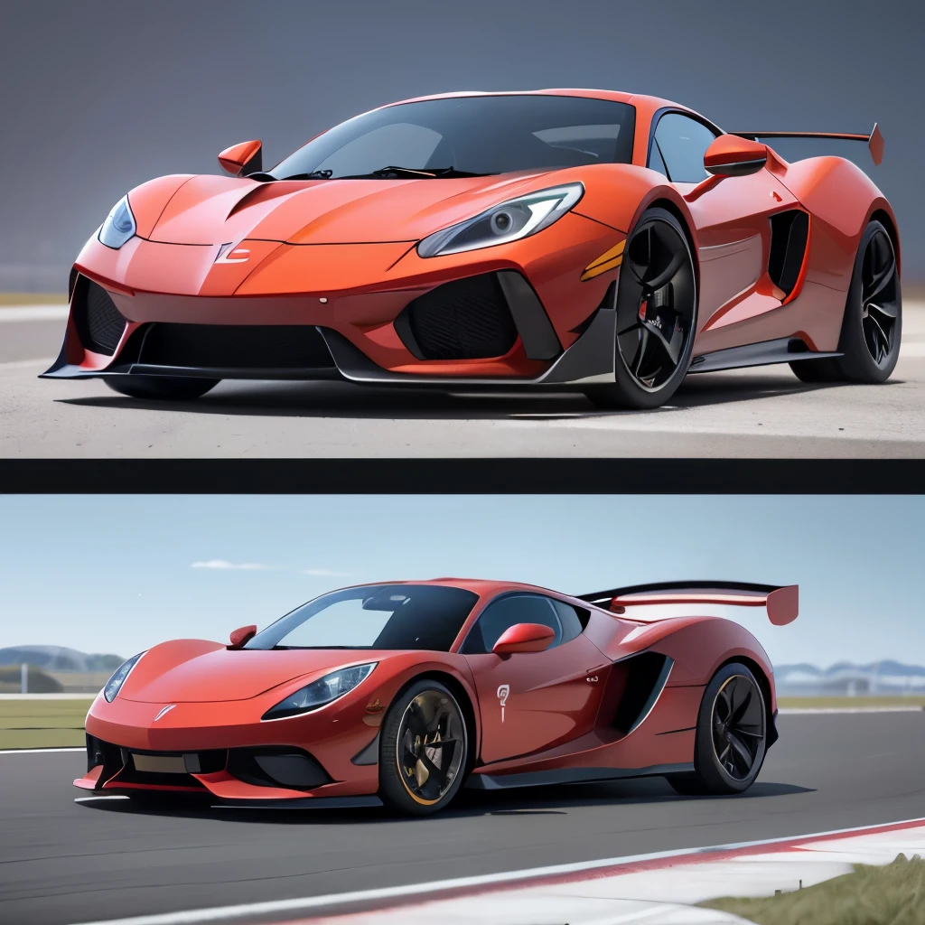 a red sports car,Supercar, game icon, masterpiece, best quality, super detailed, masterpiece, HD transparent background, 3D rendering 2D, drive fast, Volumetric light,
unmanned, objectification, Fantasy - Rainbow 5 