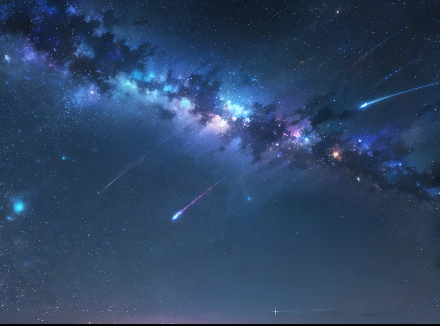 starry sky。
