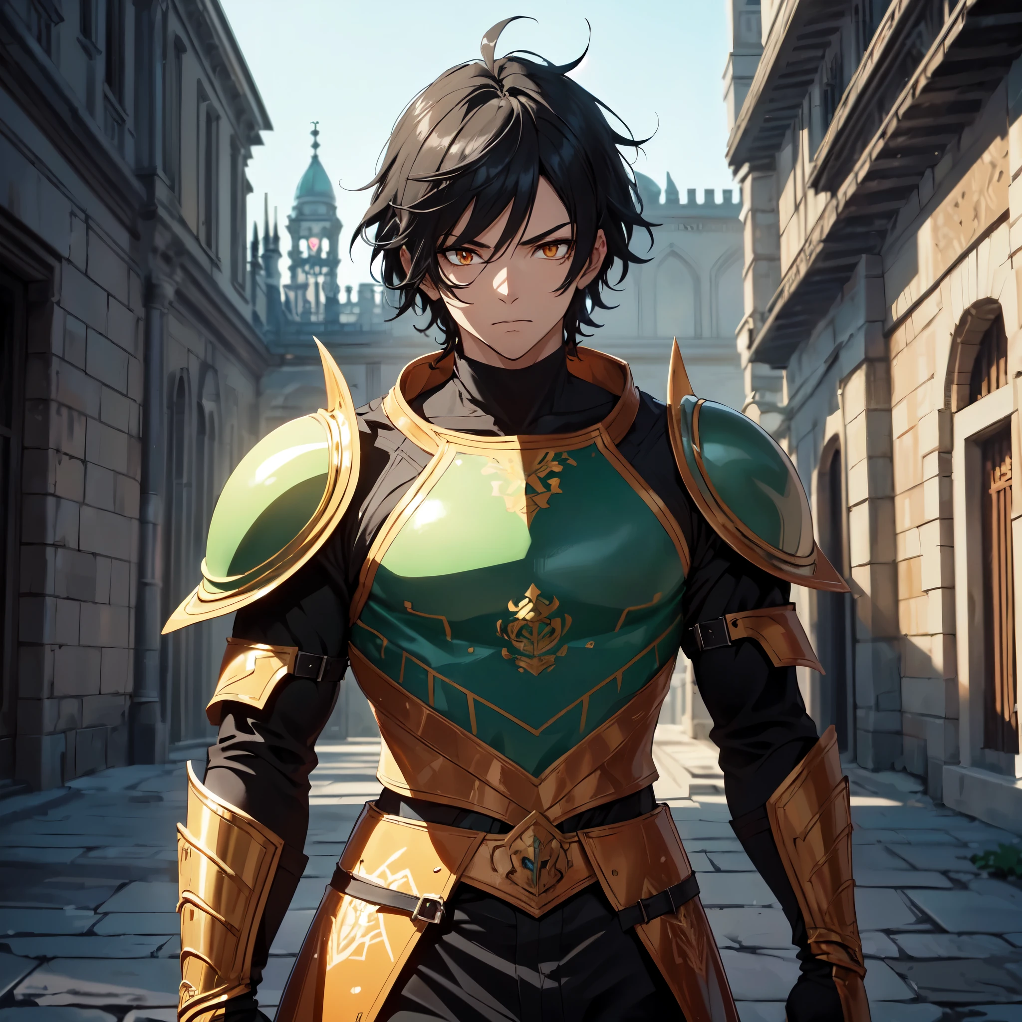 128K Ultra High Definition,
128K Ultra High Quality,
128K Ultra High Resolution,
Best Definition,
Best Quality,
Best Resolution,
Perfectly Detailed,
Perfectly Designed,
Extremely Detailed,
Extremely Designed,
Hyper Detailed,
Hyper Definition,
Hyper Quality,
Hyper Resolution,
Masterpiece,
(((Anime))),
Body Shot,
(((Boy))),
Handsome,
Muscular Body,
(((Black Mid Hair))),
(((Orange Eyes))),
(((Hyper Detailed & Perfectly Designed With Ultra High Quality Green Warlord Armor))),
(((Inside Of Medieval Royal Palace Background Scenery))),