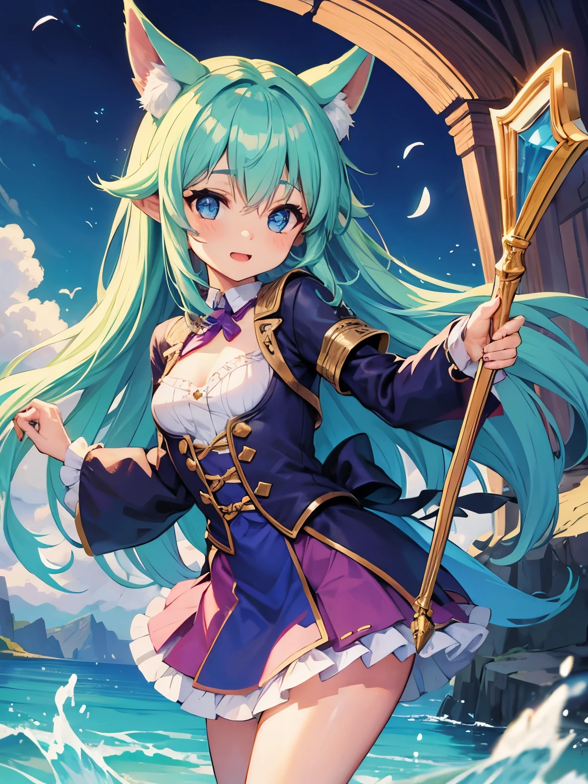 Cute fantasy bard girl