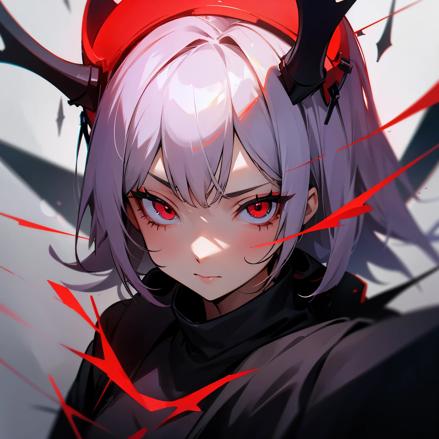 The girl with the red eyes