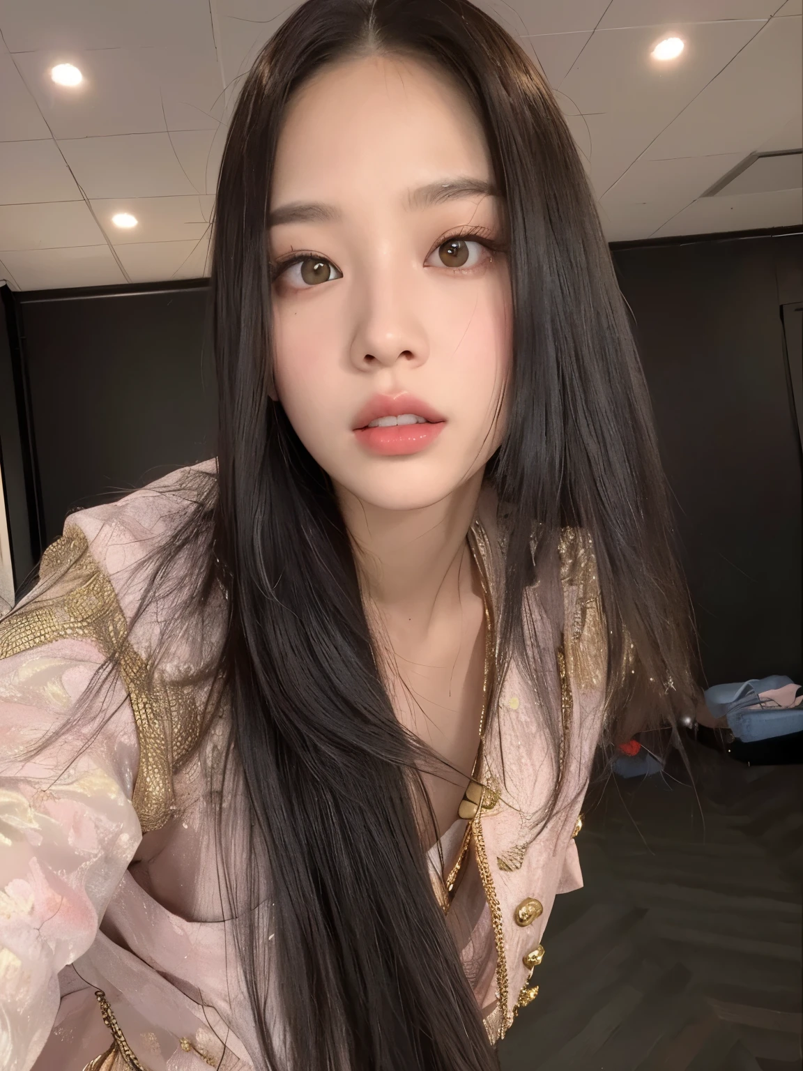 Asian woman araffed with long black hair and a pink dress, jennie blackpink, parque roseanne de blackpink, gongbi, jossi do blackpink, Jisoo do Blackpink, Jisoo do Blackpink, Heonhwa Choe, portrait of jossi do blackpink, Lee Ji-eun, Lee Ji-eun, jaeyeon nam, Sun Yunjoo, estacionar a partir de-min