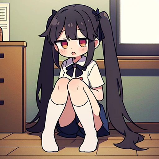 multiple girls、knee high socks、flat chest、thighs、Condescending、Crab crotch、Peeing、torn clothes、inside the classroom、mini skirt、wet、Squirting、night、people々Group of、I have nipple、black hair、Sperm is on it、Condescending、High resolution、Detailed、masterpiece、twin tails、blush、sitting