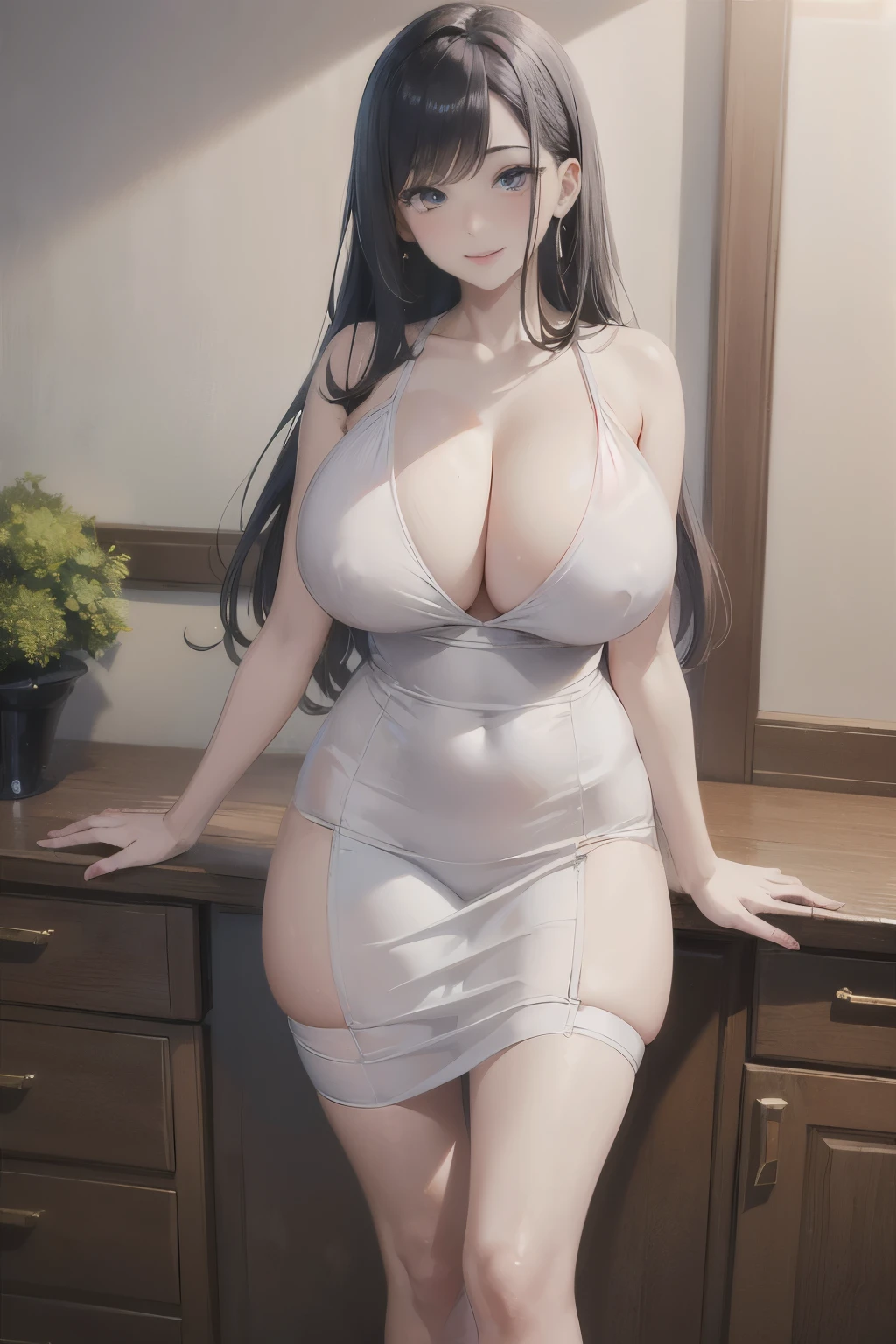 1 girl, Kyoka Tachibana、34 years old, ((big breasts)), , detailed beautiful eyes, ((sexy milf)), ((Tall height)),