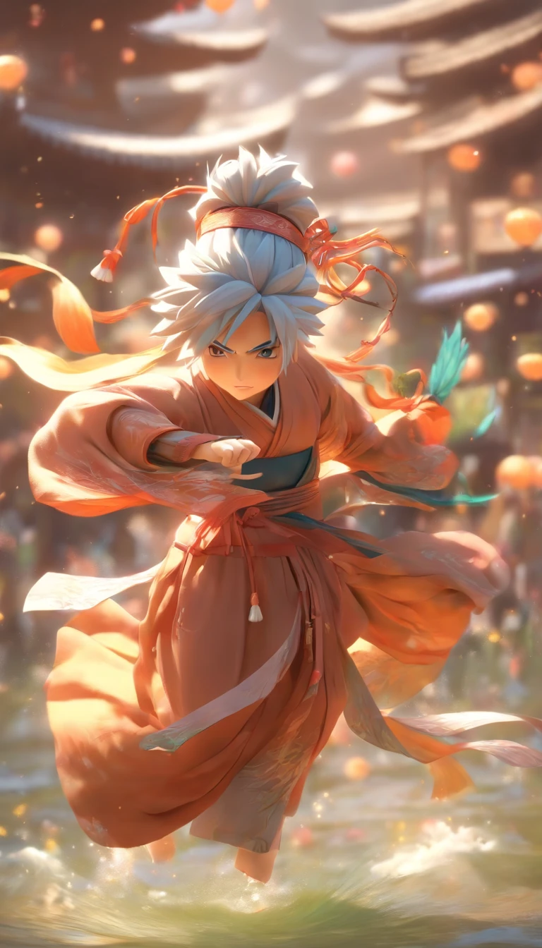 cute,hatake kakashi,A little fat Chineses dancers, Bubble Mat, Hanfu, Chinese traditional cloth, dancing pose, a little fat girl, a , 3 D girl, Many layers of yarn clothing, Golden Hairpin, Flower Headdress, delicate face, flowing hairs, full body, dynamic posture, small head, flowing ribbon and skirt, silk, Flying long sleeves, colorful, ornate headdress, flowing silk inner sleeves, bright colors, rich colors, front view, exquisite embroidery clothing, dreamy light, shimmering lighting, 8 K, Super Detail, 3 D, Pixar Trend, super realistic, light tracking, complex details, Super detail, fine texture, OC renderer, Ultra HD, fine texture, front body, 3 D rendering, c 4 d, 8 K --niji 5 --s 750 --ar 9:16