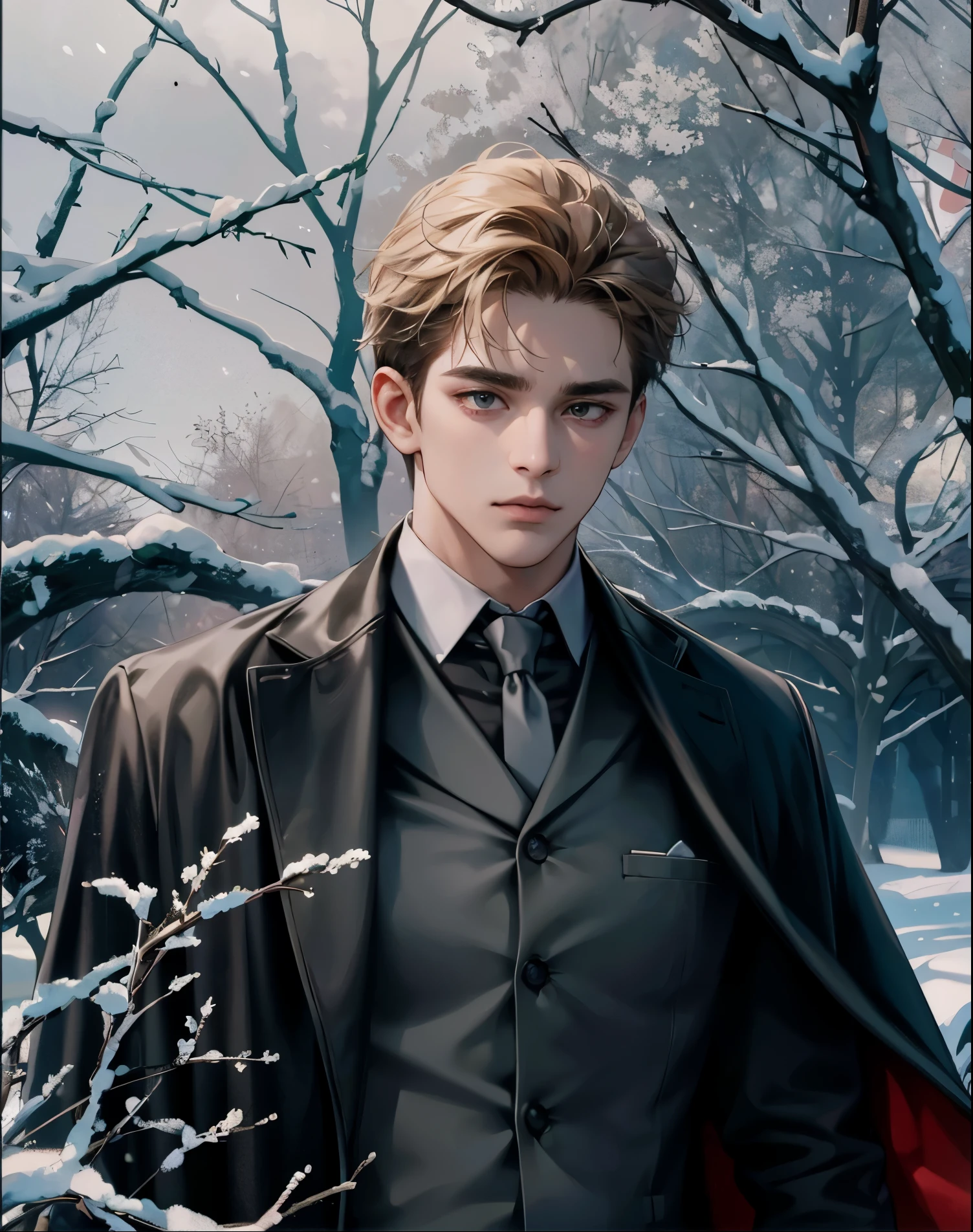 ((4K works))、​masterpiece、（top-quality)、((high-level image quality)) мужчина в костюме