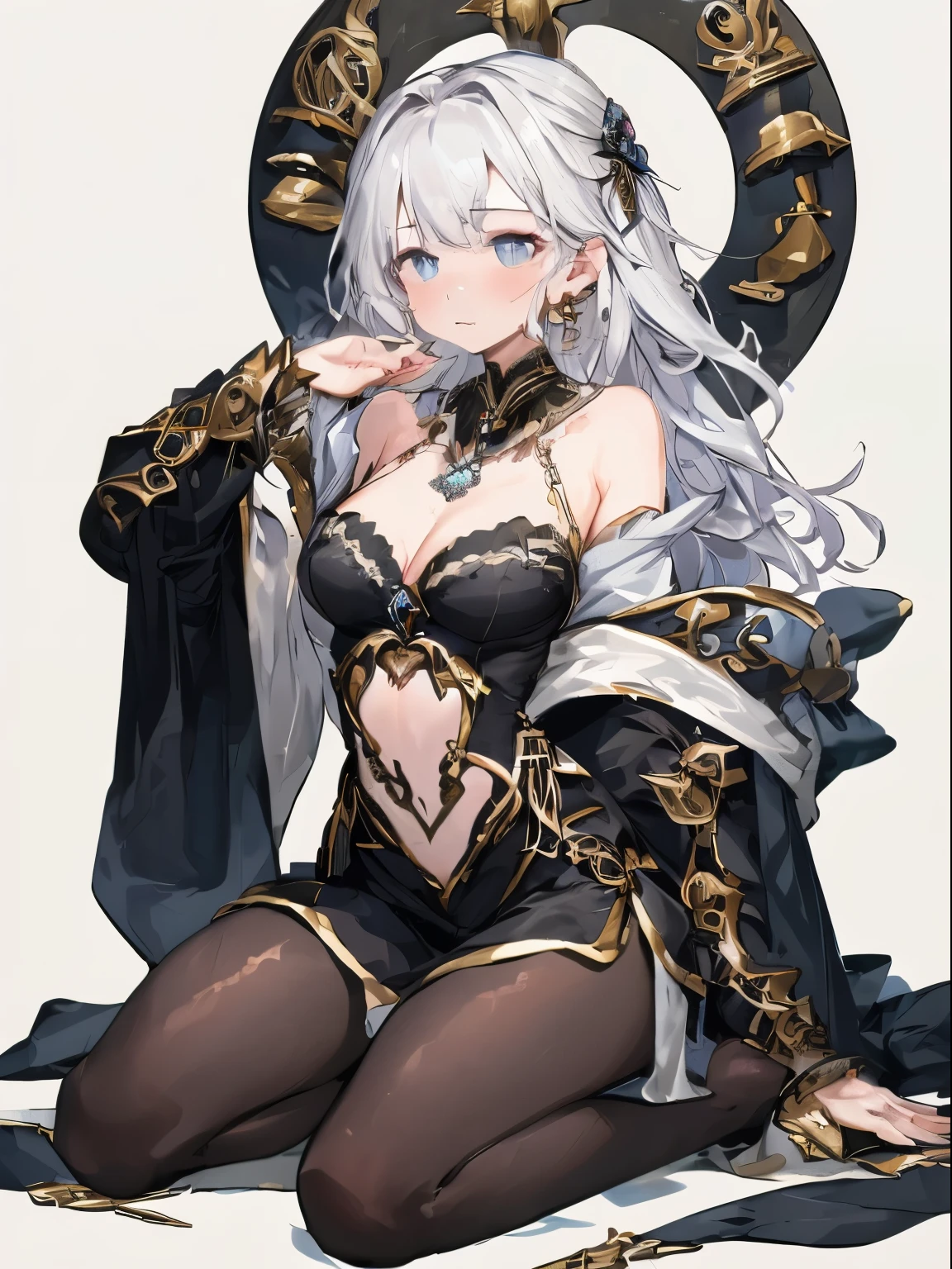 ((whole body)), ((actual)), (((off-the-shoulder clothes))), 1 girl korean model, (极其精致beauty的作品), (masterpiece),(shirt, short skirt), Very detailed, curls, long white hair, Delicate pearl necklace, exquisite earrings, simple blurr background, extremely detailed description, Ultra-fine painting, delicate face, slim body, Delicate collarbone, mix, best quality, masterpiece:1.2(anatomically correct)古希腊god话,Prometheus,god,bible,beauty,Touch the right chord,Seductive pose,bumper harvest,farmer,Masturpation,,cleavage,,cruel blessing,revealing clothes,tattered,Poor acid sample,pantyhose