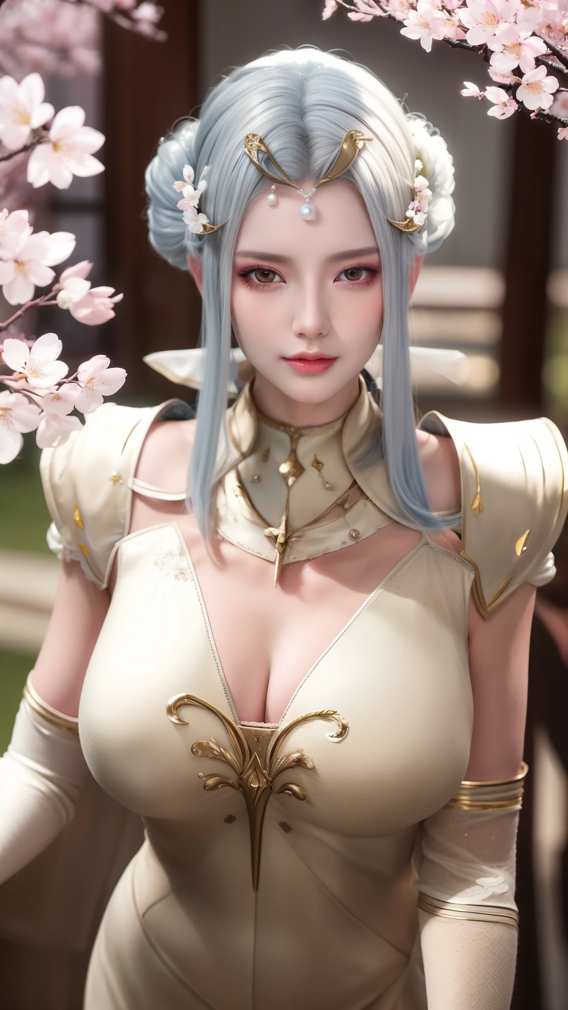 (,1 girl, Throw,best quality,masterpiece, ) ,(((Cherry blossoms,,big breasts, ))) Ultra-realistic 8k CG, flawless, Clean, masterpiece, professional artwork, famous artwork, Cinema lighting, bloom, perfect face, pretty face, fantasy, dreamlike, illusory, Science fiction, luxurious, jewelry, diamond, Kaneko, pearl, gem, 蓝gem, 红gem, emerald, intricate details, Exquisite pattern, charming, Tempting, Tempting, disciple, enchanting, hair accessories, necklace, earrings, bracelet, armband,halo,autumn leaves,