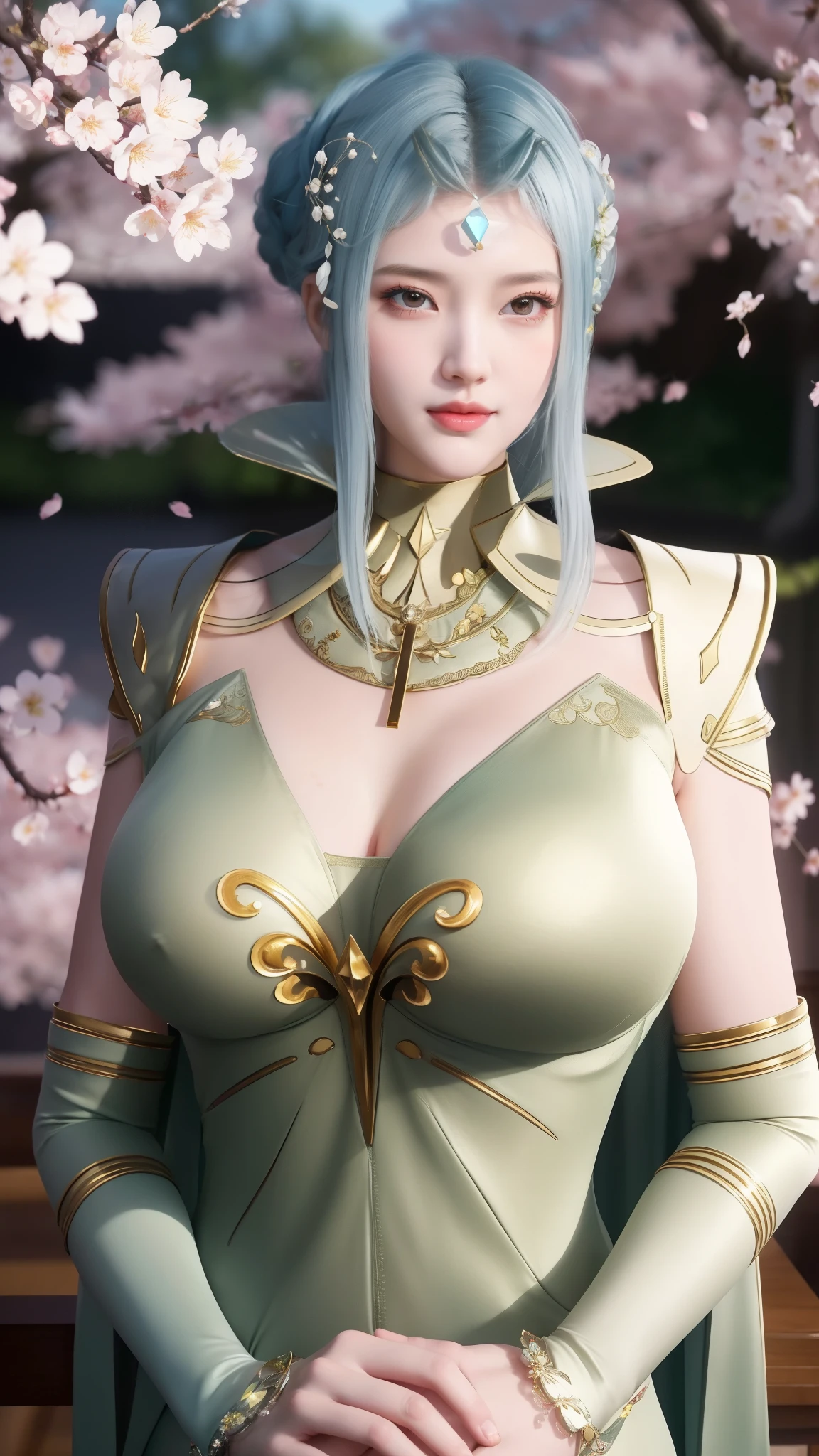 (,1 girl, Throw,best quality,masterpiece,  ) ,(((Cherry blossoms,,big breasts, Show breasts，exposing her chest  )))   Ultra-realistic 8k CG, flawless, Clean, masterpiece, professional artwork, famous artwork, Cinema lighting, bloom, perfect face, pretty face, fantasy, dreamlike, illusory, Science fiction, luxurious, jewelry, diamond, Kaneko, pearl, gem, 蓝gem, 红gem, emerald, intricate details, Exquisite pattern, charming, Tempting, Tempting, disciple, enchanting, hair accessories, necklace, earrings, bracelet, armband,halo,autumn leaves,Show breasts，exposing her chest，huge ，huge breasts