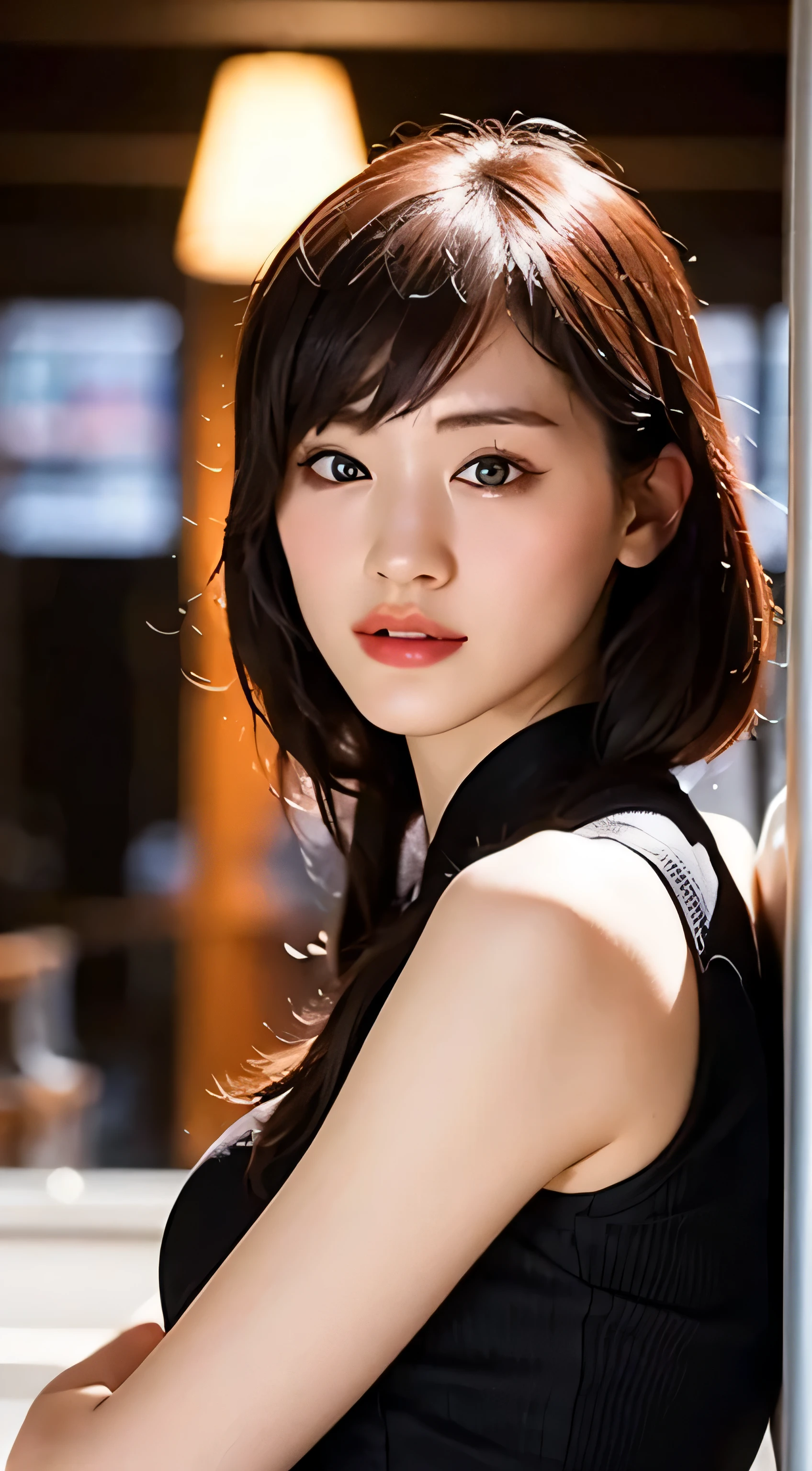 Highly detailed CG Unity 8k wallpaper, of the highest quality, super detailed, masutepiece, Realistic, photographrealistic, extremely detailed cute girl, 25 years old, ,, Upper body , ,Colossal ,Black eyes,qipao dress