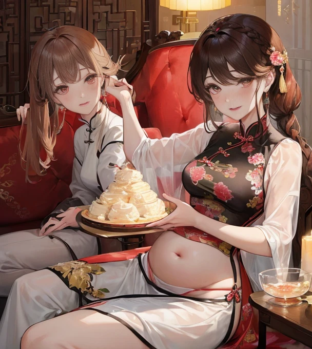 exposed pregnant belly