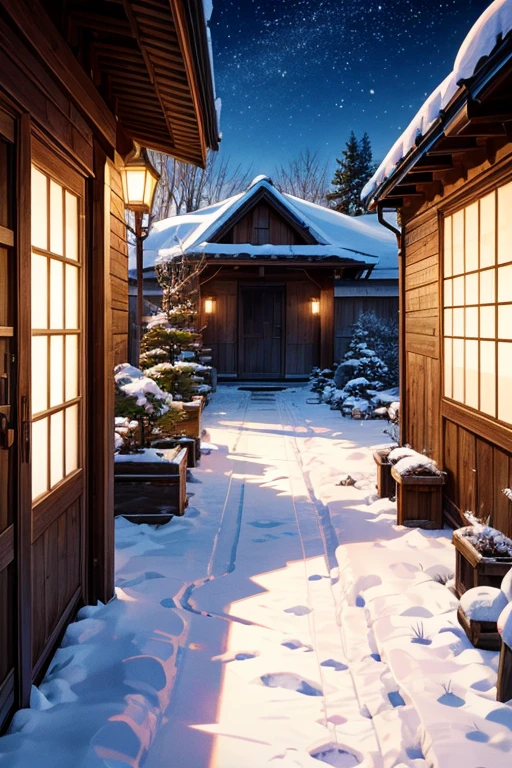 (best quality,4k,8k,highres,masterpiece:1.2),ultra-detailed,(realistic,photorealistic,photo-realistic:1.37)
Anime character standing in front of a snow-covered barn on a rooftop, with small snowflakes falling gently, surrounded by autumn leaves. The character is in anime style, with vibrant colors and intricate details that capture the essence of anime art. The scene is reminiscent of a screenshot from an animated movie or a popular anime series, showcasing the exquisite animation and storytelling. The character is from the anime "Tamayura," radiating a sense of charm and innocence. The barn is beautifully rendered, capturing the rustic textures and architectural elements. The lighting is soft, casting a warm glow on the scene, highlighting the character's silhouette against the snow and autumn foliage. The color palette is vibrant and saturated, with a mix of warm and cool tones, enhancing the overall visual impact. The snowflakes add a touch of magic and whimsy to the scene, creating an enchanting atmosphere.