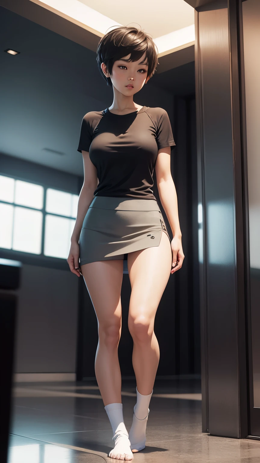 1beautiful little russian woman, pulled up sports top, sports skirt, no underwear, small breasts, nipple slip, detailed legs, realistic, symmetrical, highly detailed, ray traced, rendered, Masterpiece, extremely detailed, cum in pussy,dripping cum, (tears), submission, greg rutkowski, breast grabs, full body, sports exercises, dildo in pussy