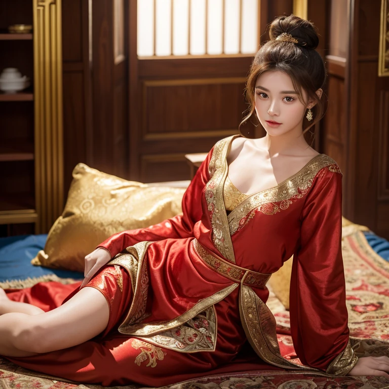 Sexy pose、mini skirt、Leg spread、Chinese clothing、China dress、カラフルなChina dress、Beauty、Beauty、Detailed face、Realistic、beautiful girl、Beauty、beauty、Beautiful woman、Narrow waist、Handsome woman、Tight clothing、Sexy pose、See-through