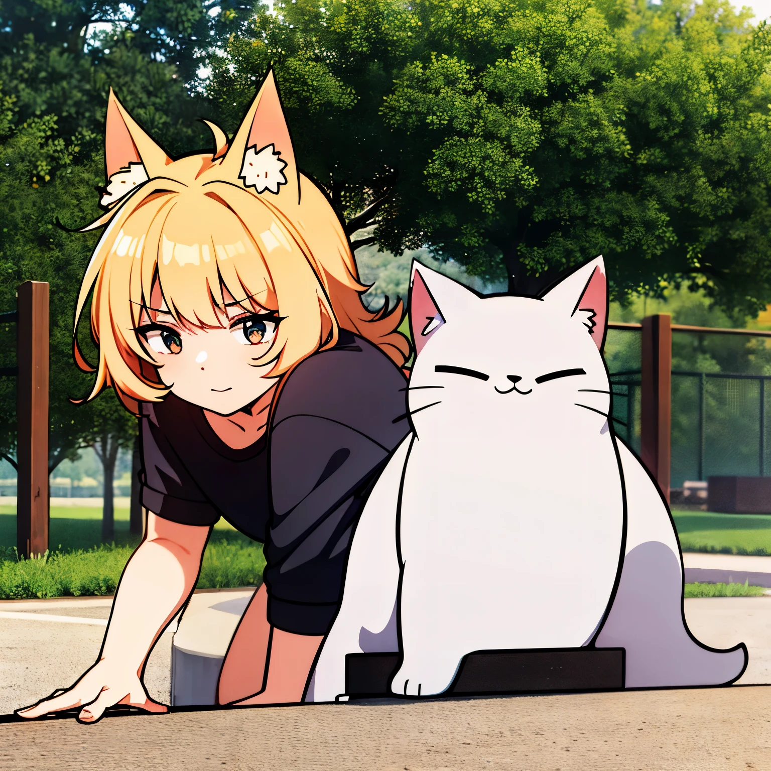 Cute, male, neko