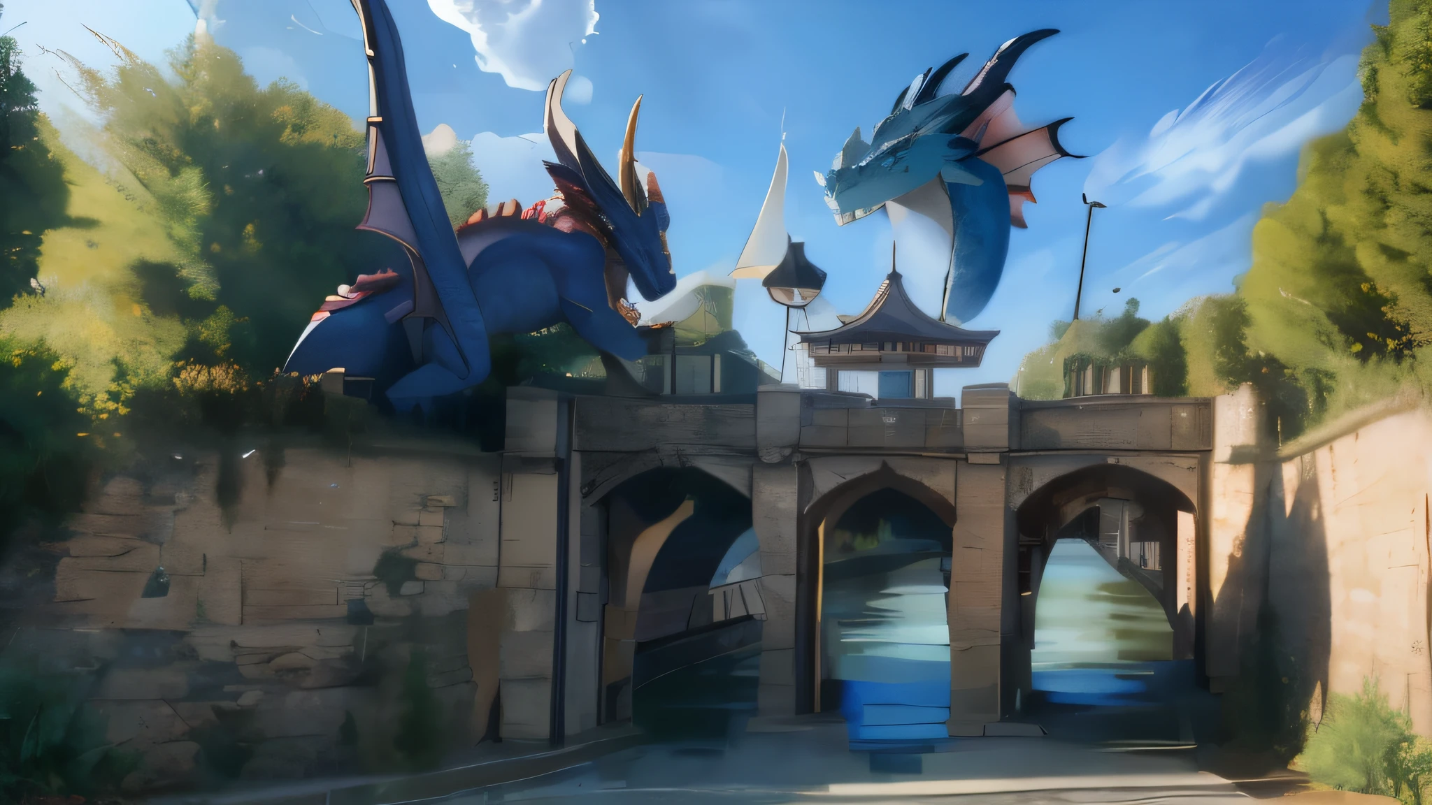dragon under the bridge