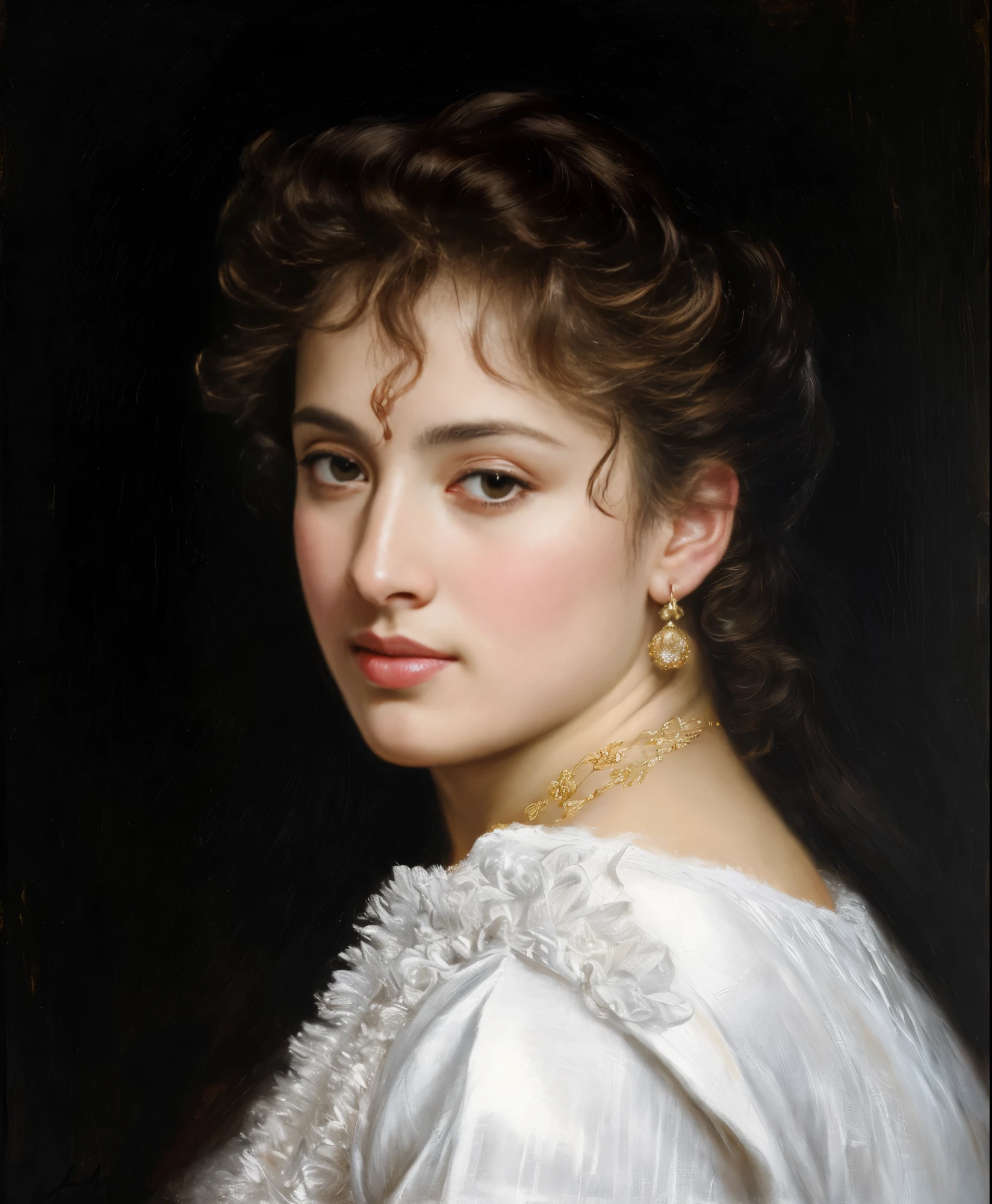 Best quality, highly detailed, masterpiece, Indian princess, Rajkanya, royal clothes, Masterpiece, extremely gorgeous woman, matchless Beauty, portrait, Peter Paul Rubens style, Woman, off shoulder bandeau crop blouse, middle ages, classicism, andrey atroshenko style, painting, long hair, styled hair, traditional media, realistic, figurative, fine art, detailed Art, oil on canvas, HDR, 8K, original character, high resolution, high detail, focus on the face, intricate, flawless, fluffy hair, Peter Paul Rubens style, By Peter Paul Rubens, sharp picture, avoid crown or mukut in picture,