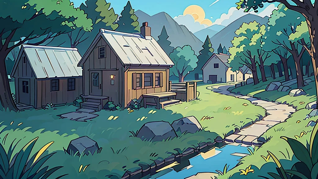 (best quality:0.8) perfect anime illustration

The sun beat down relentlessly on Stone Creek village, its light reflecting sharply off the stone walls that gave the settlement its name. 