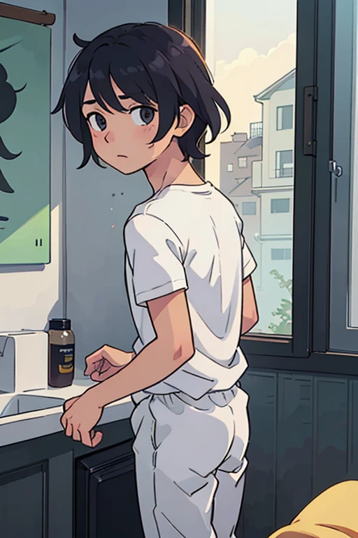 (best quality:0.8) perfect anime illustration, Here is Chapter 1 of The Shining Boy:
, feeling the day's warmth soak into his skin. It was always hottest at midsummer, but today promised to be unusually sweltering.