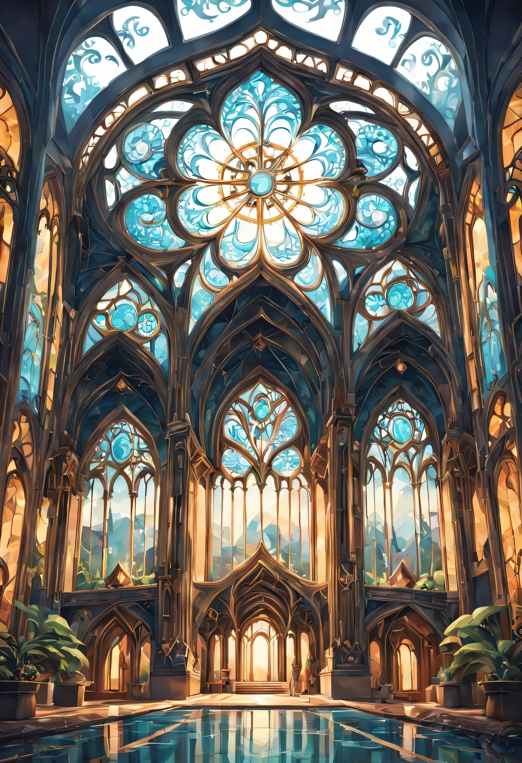 art deco:building,bright colors, intricate details. very detailed, Complex motifs, organic tracery, perfect composition, digital painting, art station, concept art, Smooth,, shape, T Masterpiece, highest quality, award-winning, High resolution, Landscape painting,Beautiful and amazing,