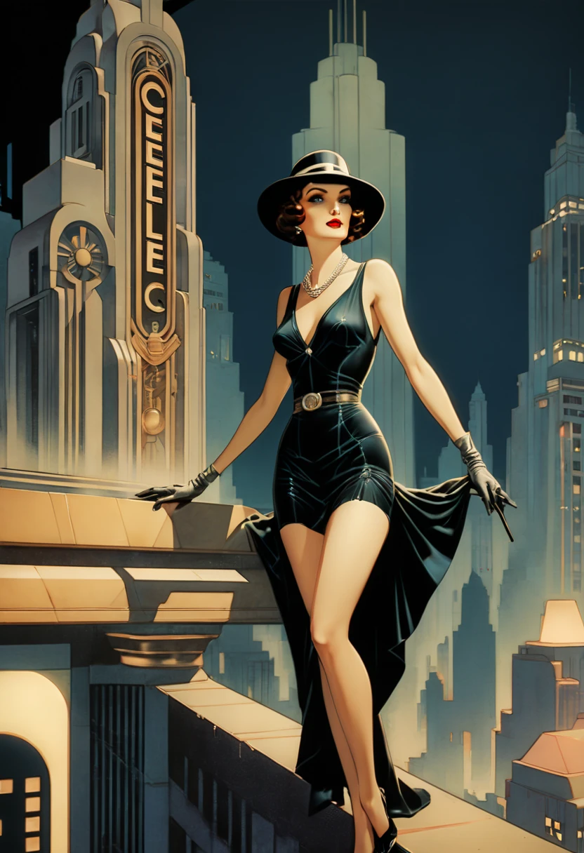 Art Deco, by Will Eisner, best quality, masterpiece, 8k