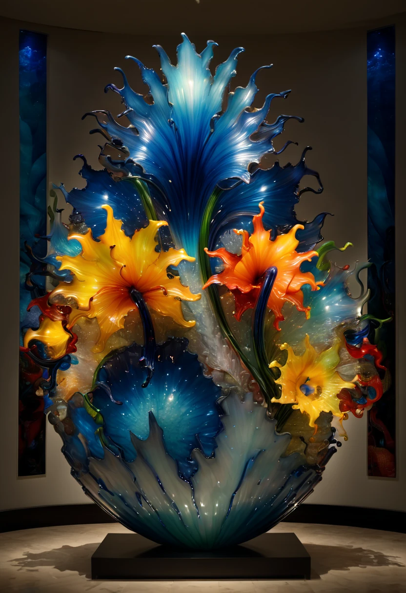 Art Deco, decorative art, by Dale Chihuly, best quality, masterpiece, 8k