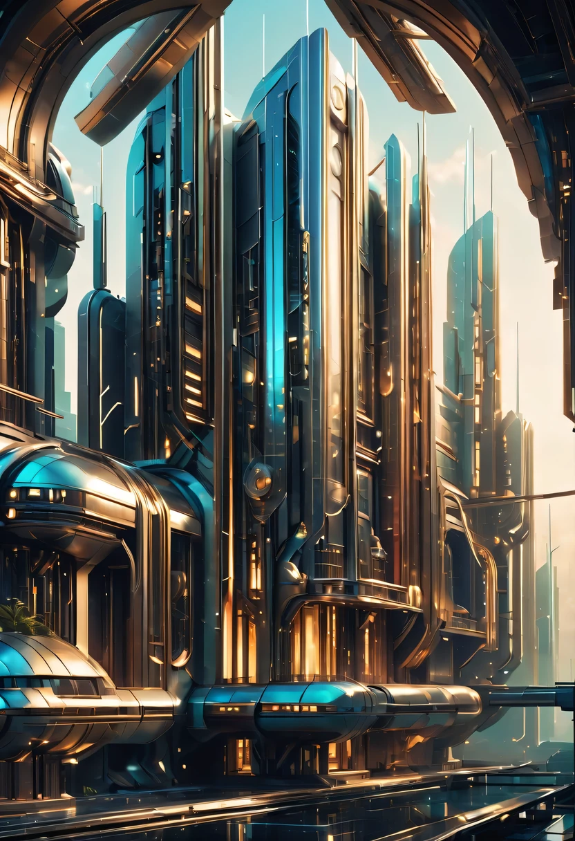 art deco design,Industrial plants,streamline moderne,industrial aesthetic,Abstraction,futuristic,Glass and metallic texture,Light luxury,Use clean lines and geometric shapes,Demonstrate the construction and function of mechanical and industrial components。